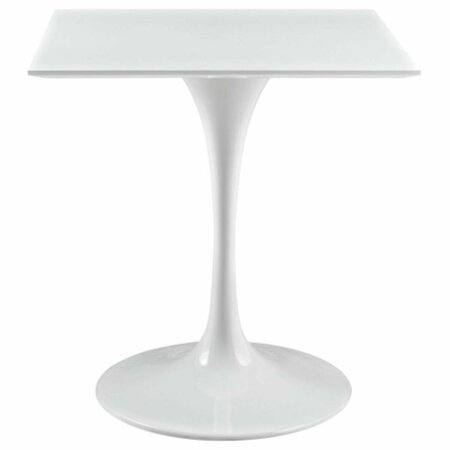 EAST END IMPORTS Lippa 28 in. Wood Top Dining Table, White EEI-1123-WHI